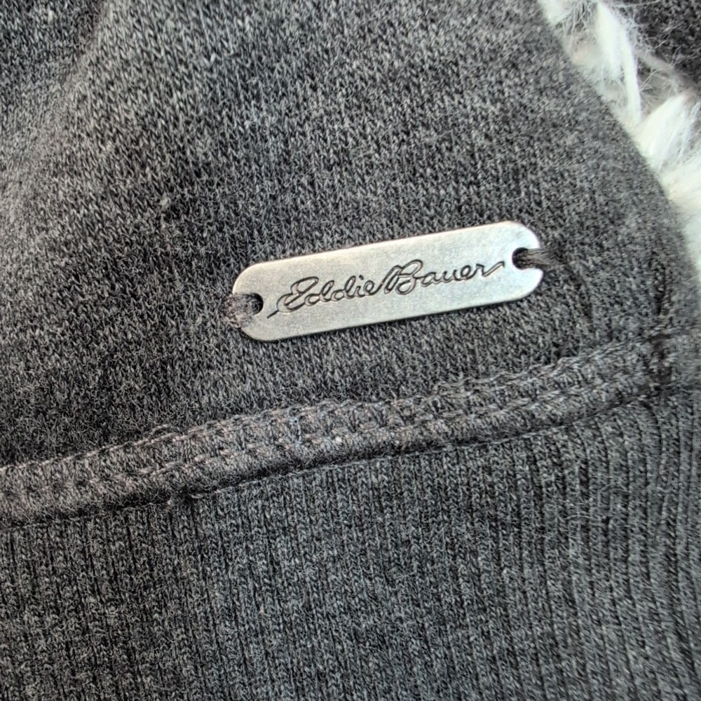 Eddie Bauer Sweatshirt Womens L Gray Hoodie Soft Gorpcore Comfort Casual - Picture 10 of 11